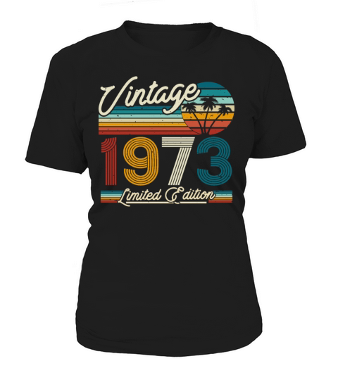 Vintage and Retro 1973 Birthday Gift Women's T-Shirt