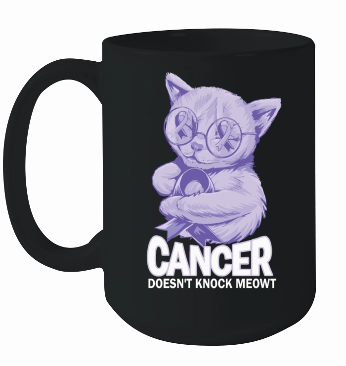 Cancer Doesnt Knock Esophageal Cancer Ceramic Mug