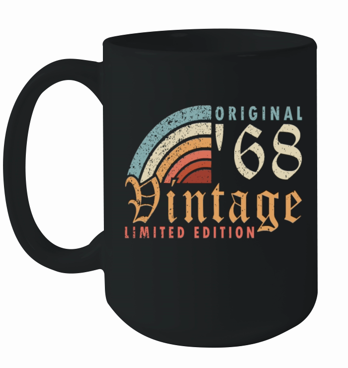 Vintage 1968 Retro Vintage Birthday Gift Ceramic Mug