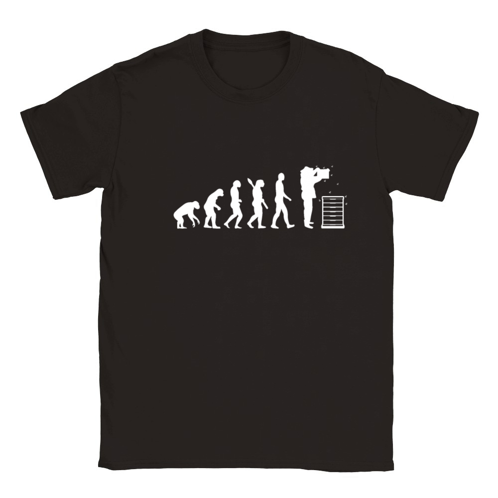 Beehive Apiculture Honey Evolution Of Beekeeper Classic Kids Crewneck T-shirt