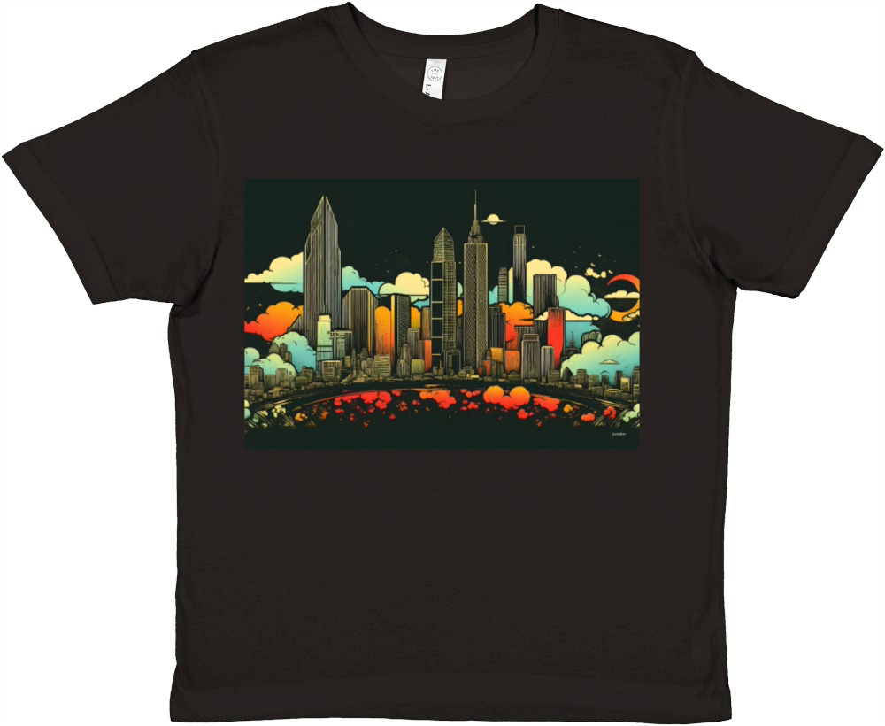 Retro London England A Vintage Skyline Premium Kids Crewneck T-shirt