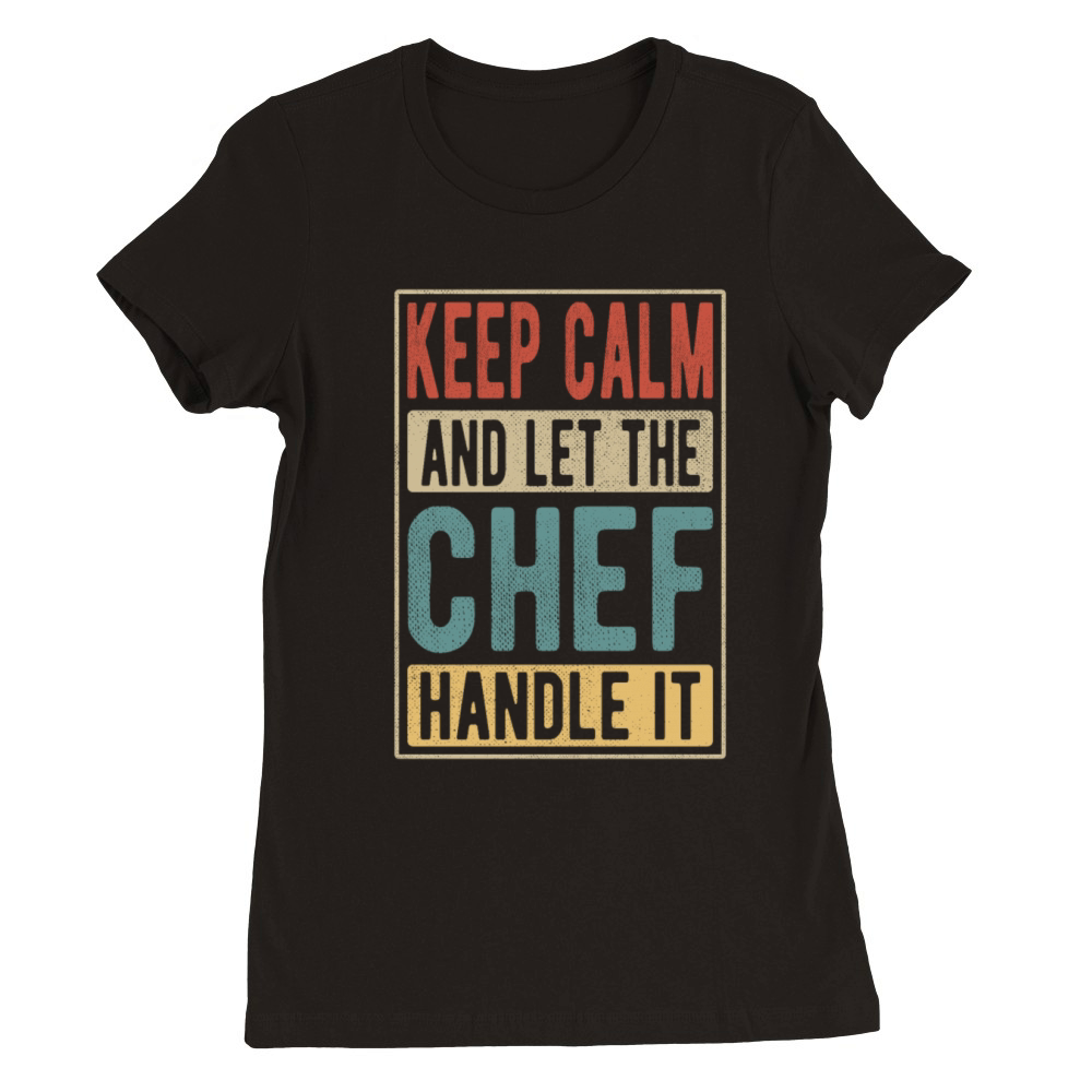 Chef Retro Gift Premium Womens Crewneck T-shirt