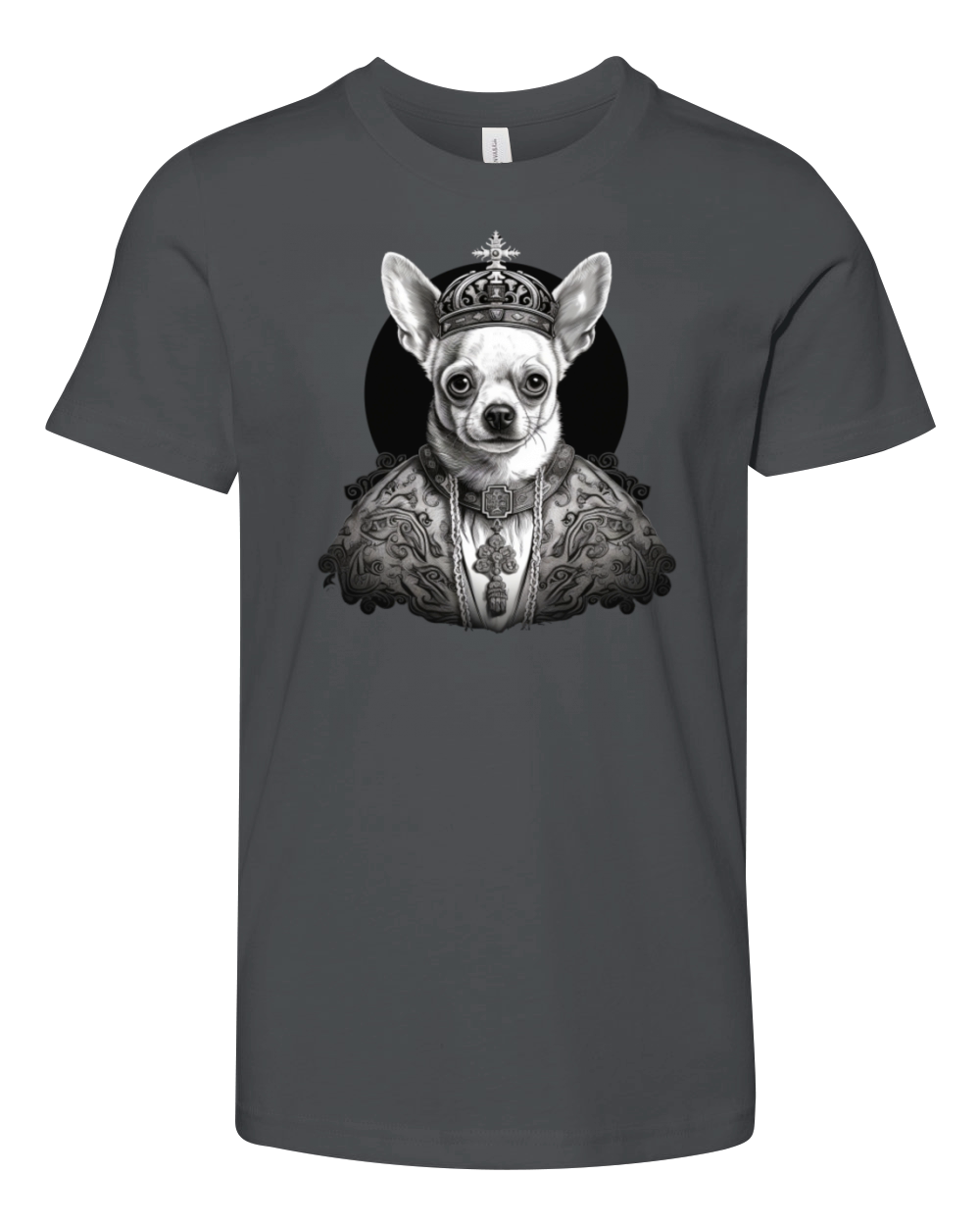 Chihuahua - Pope Dog Church Vatican Catholic Youth Unisex Jersey Tee