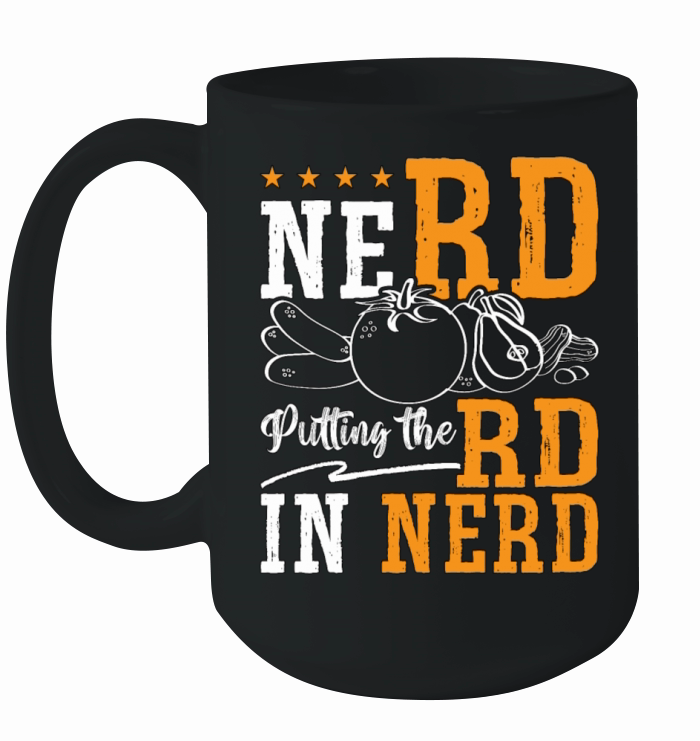 Dietitian Nerd Putting The RD Nutrition Dietitians Ceramic Mug