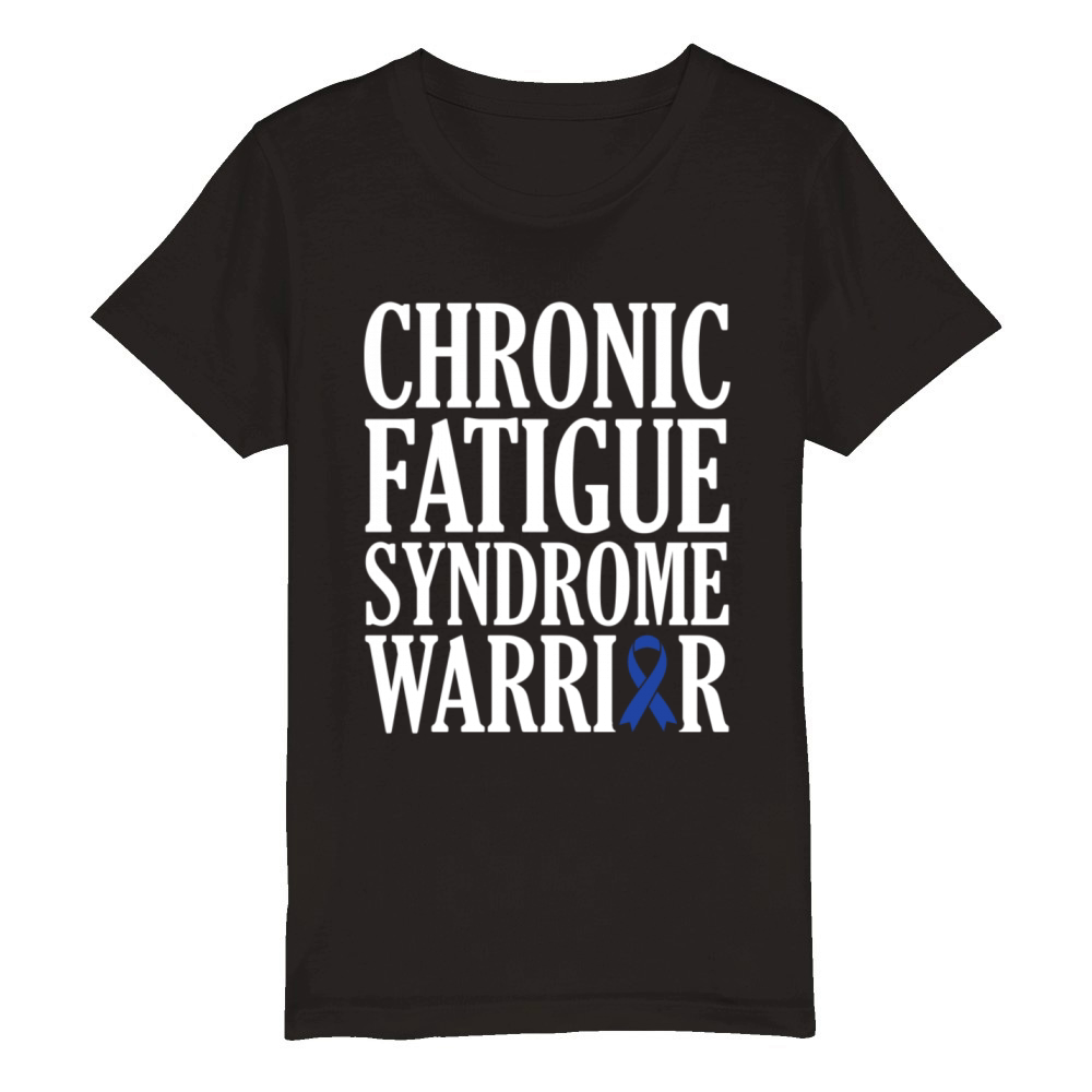 Chronic Fatigue Syndrome Warrior Organic Kids Crewneck T-shirt