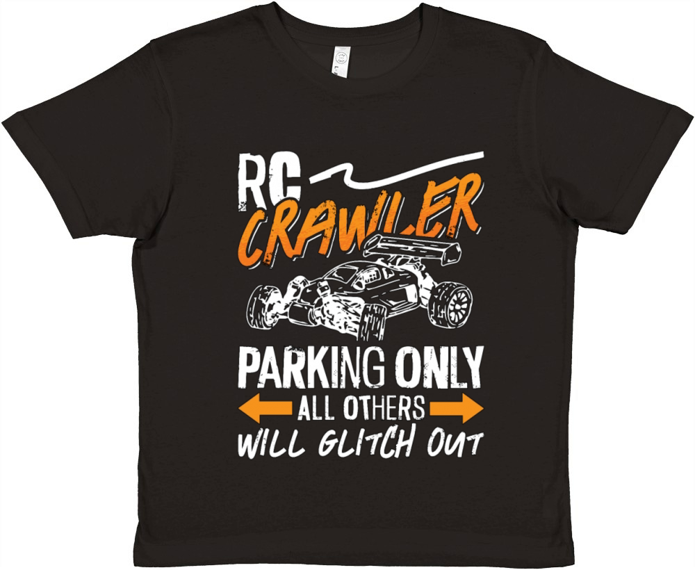 RC Model Racing RC Crawler Parking Only Model Car Premium Kids Crewneck T-shirt