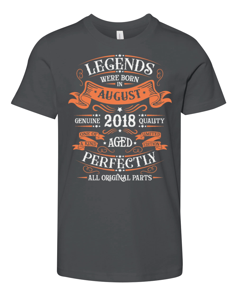 August 2018 anniversary 2018 legends August Youth Unisex Jersey Tee