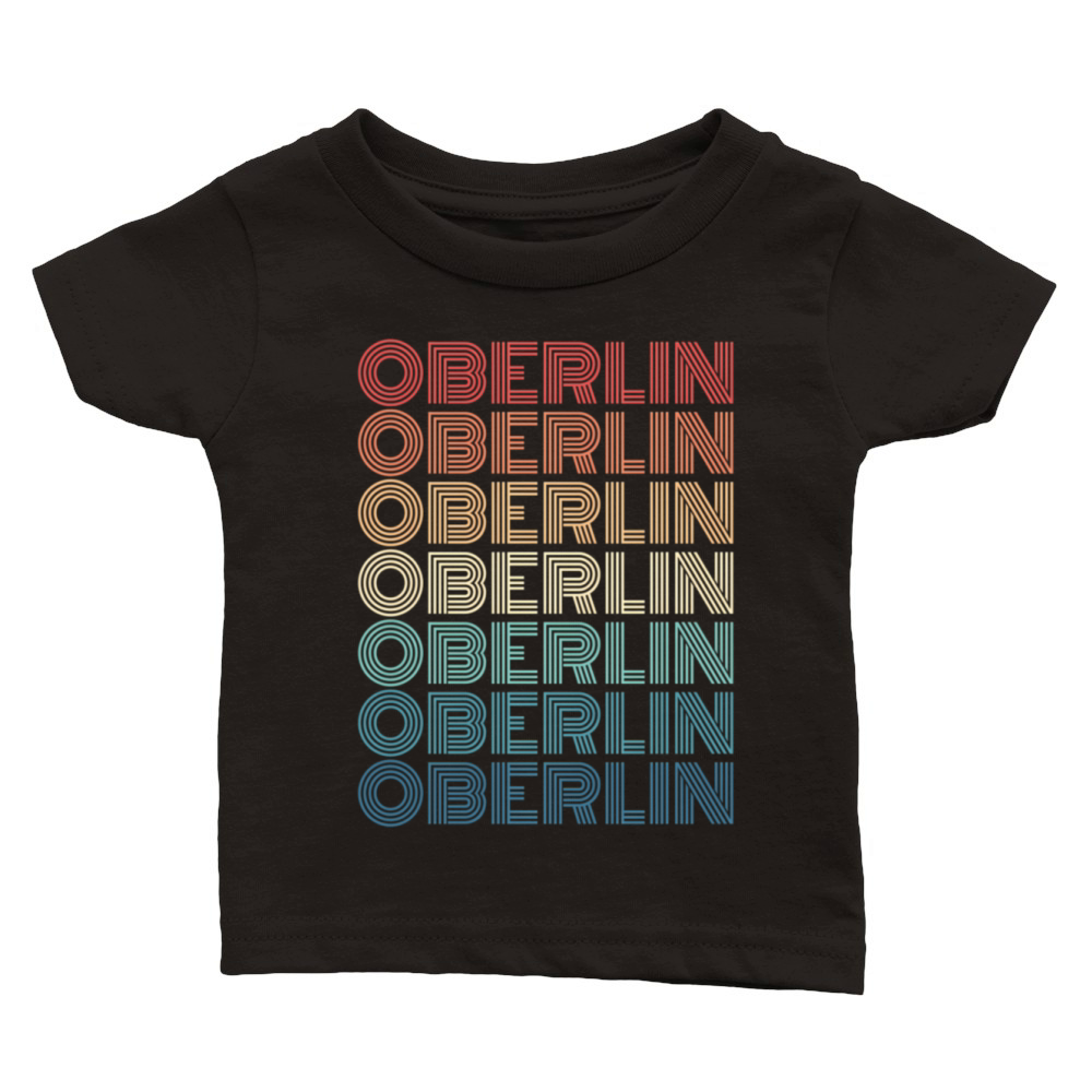Oberlin Ohio 80S Style Classic Baby Crewneck T-shirt
