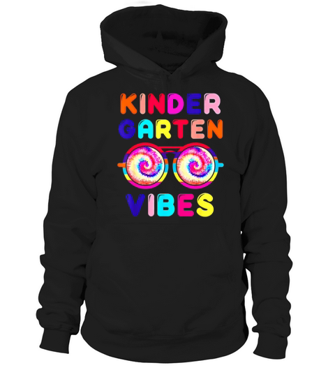 Back To School Kindergarten Tie Dye Sunglasses Hoodie Unisex