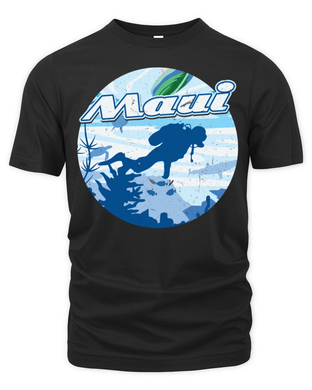 Maui Holiday Diver Diving Organic Unisex T-shirt