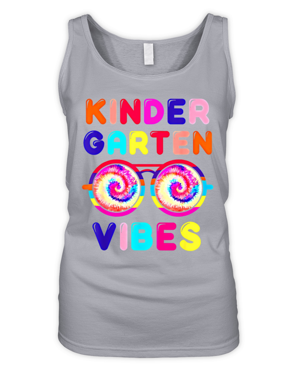 Back To School Kindergarten Tie Dye Sunglasses Organic Women's Tank Top
