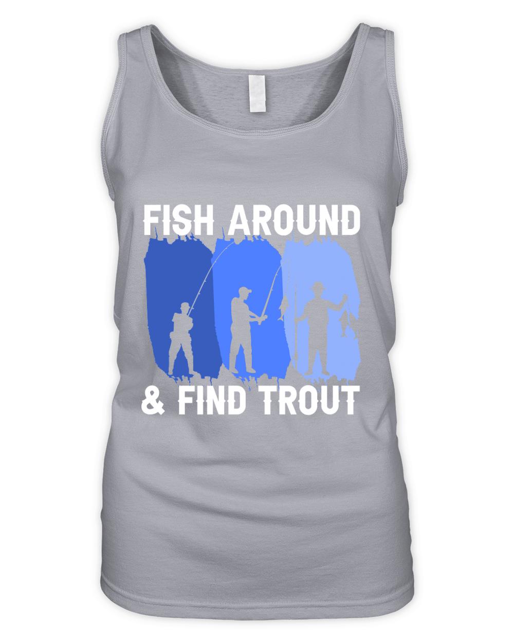 Fishing Around and Finding Trout Organic Women's Tank Top
