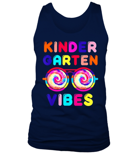 Back To School Kindergarten Tie Dye Sunglasses Tank Top Unisex