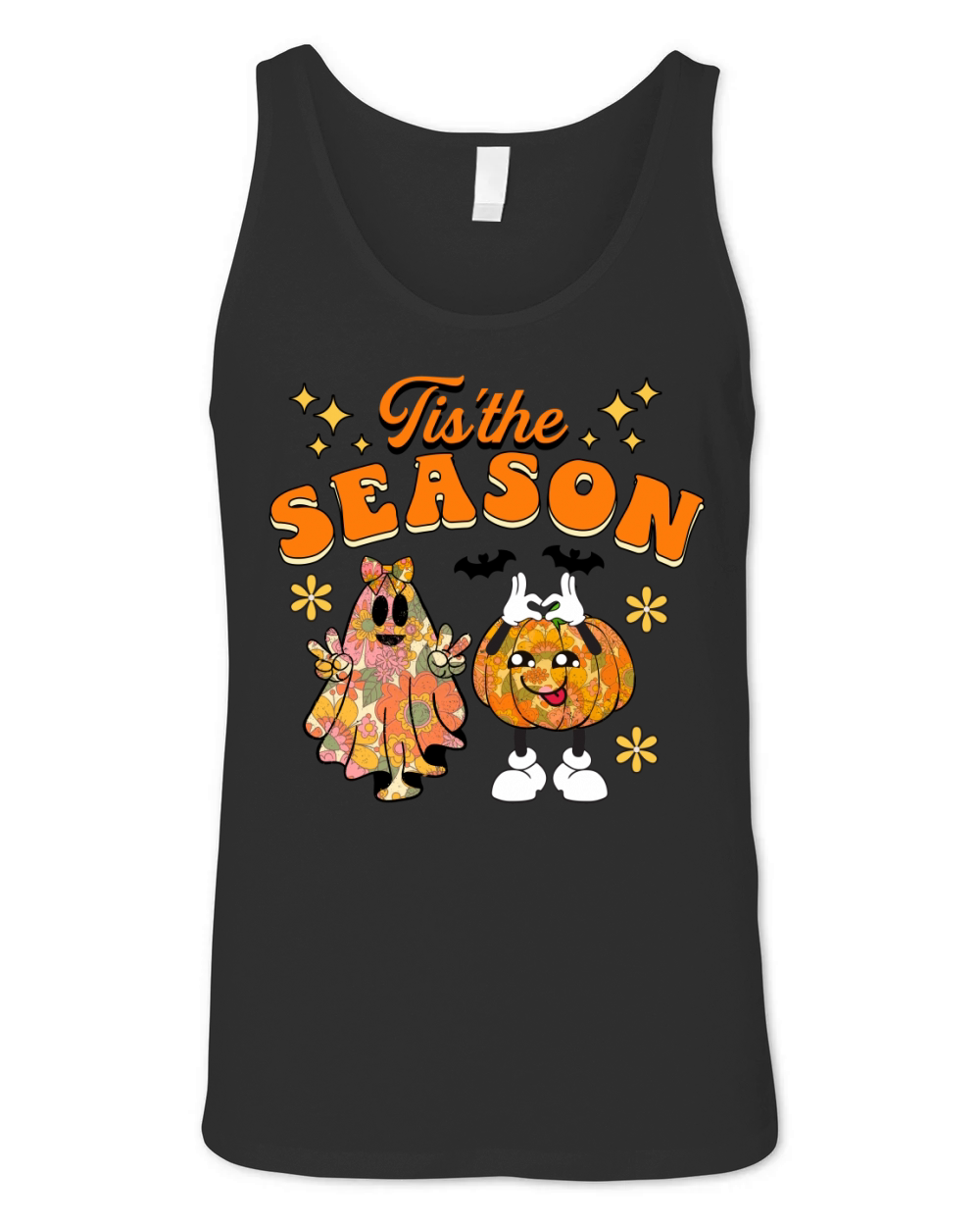 Tis the Season to Be Spooky Halloween Holiday Unisex Jersey Tank