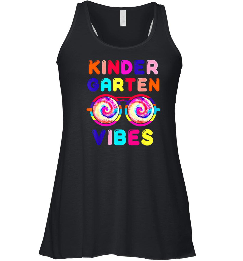 Back To School Kindergarten Tie Dye Sunglasses Women's Flowy Tank Top
