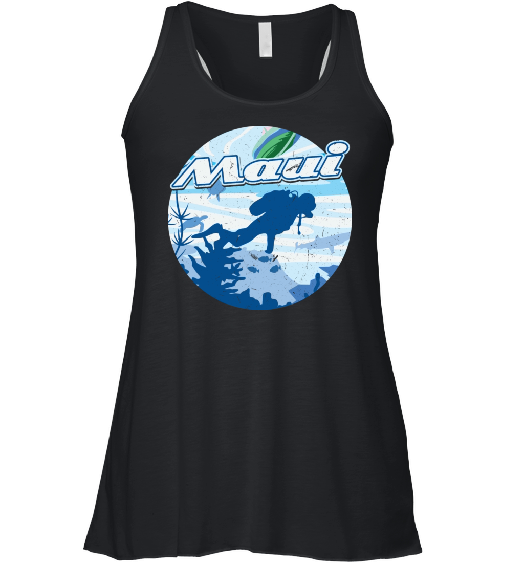 Maui Holiday Diver Diving Women's Flowy Tank Top