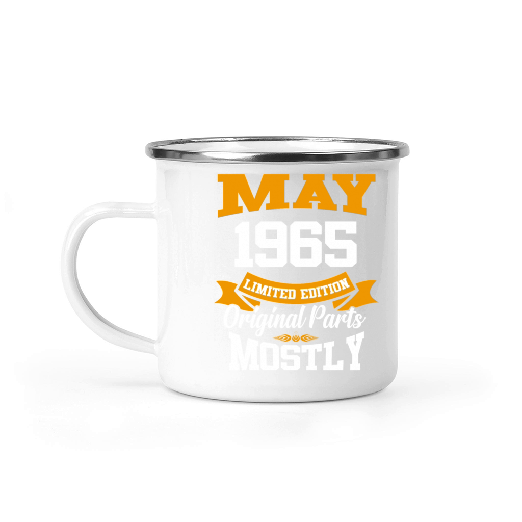 May 1965 Vintage Birthday Present Camping Mug