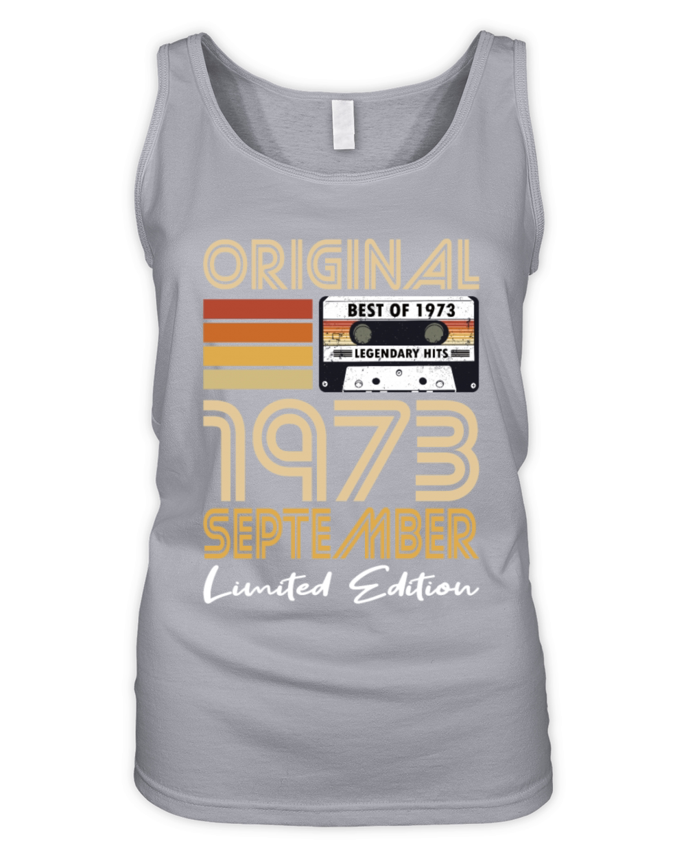 50th birthday september 1973 original 1973 Organic Women's Tank Top