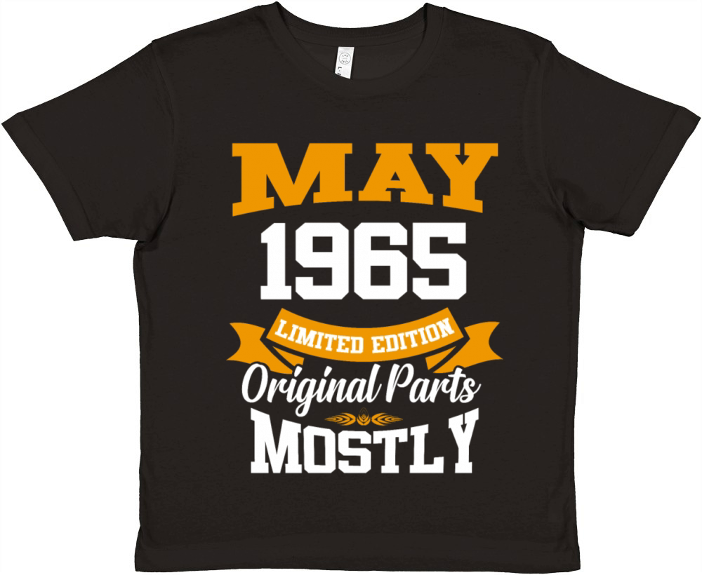 May 1965 Vintage Birthday Present Premium Kids Crewneck T-shirt