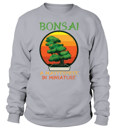 Bonsai Japan Silhouette Gardener Gardening Lover Sweatshirt Unisex