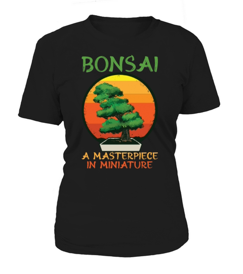 Bonsai Japan Silhouette Gardener Gardening Lover Women's T-Shirt