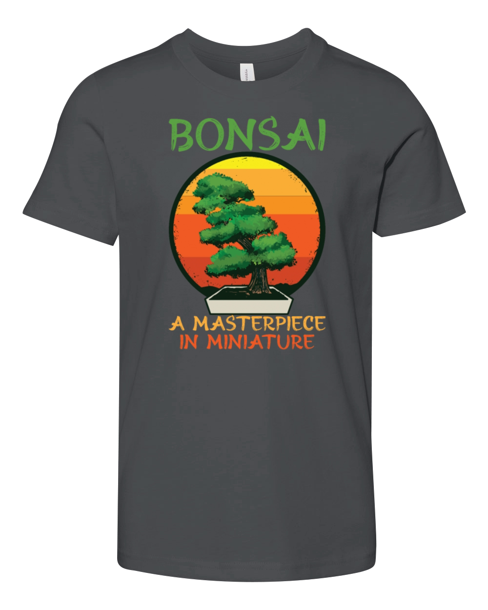 Bonsai Japan Silhouette Gardener Gardening Lover Youth Unisex Jersey Tee