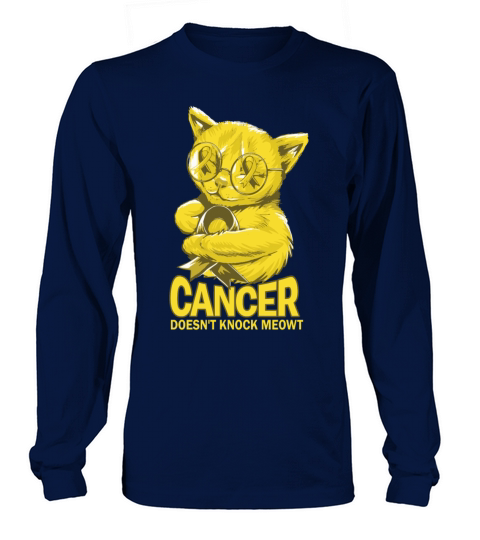 Cancer Doesnt Knock Sarcoma Bone Cancer Long sleeved Unisex