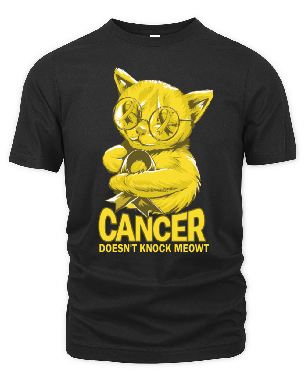 Cancer Doesnt Knock Sarcoma Bone Cancer Organic Unisex T-shirt