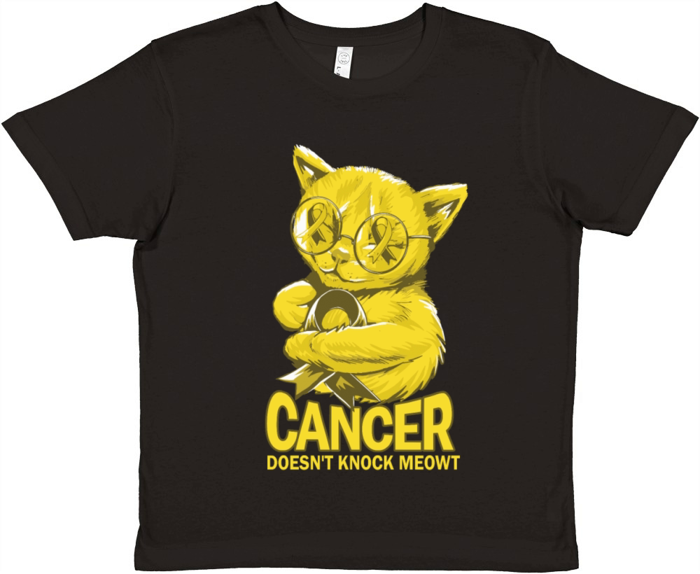 Cancer Doesnt Knock Sarcoma Bone Cancer Premium Kids Crewneck T-shirt