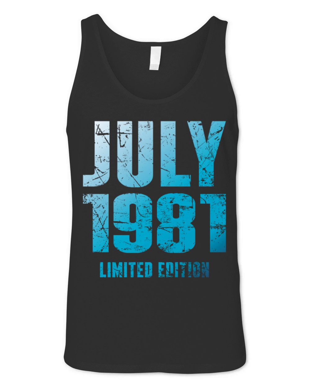 July 1981 Limited Edition Birthday Present Unisex Jersey Tank