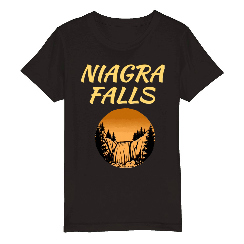 Niagara Falls Organic Kids Crewneck T-shirt