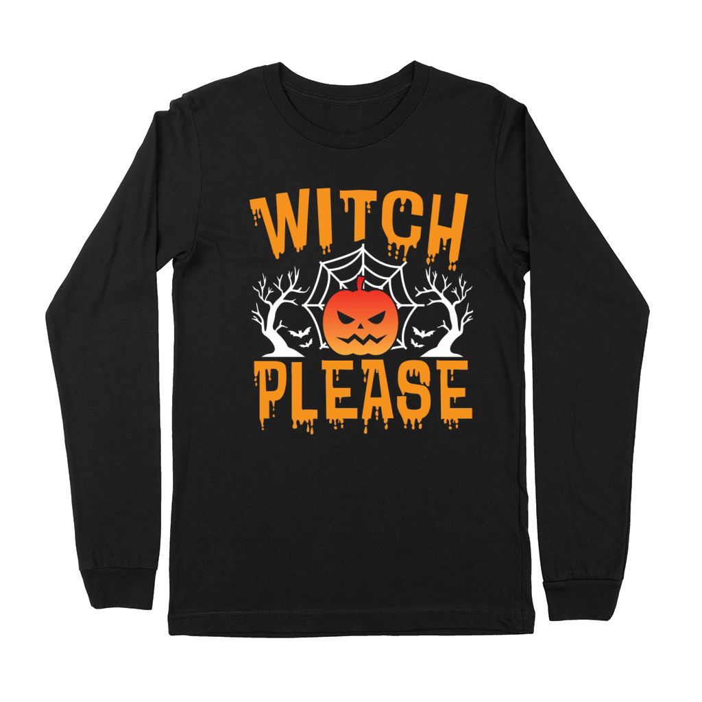 Witch Please Happy Halloween Shirt Premium Long Sleeve
