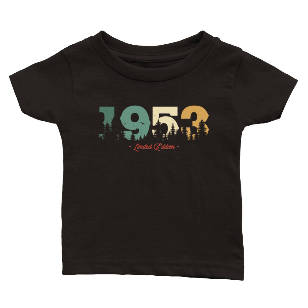 Vintage 1953 Birthday Gift Classic Baby Crewneck T-shirt