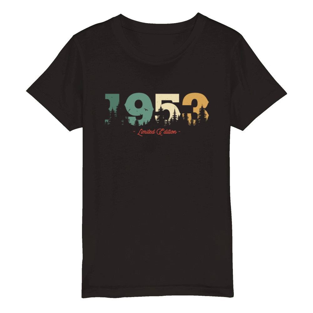 Vintage 1953 Birthday Gift Organic Kids Crewneck T-shirt