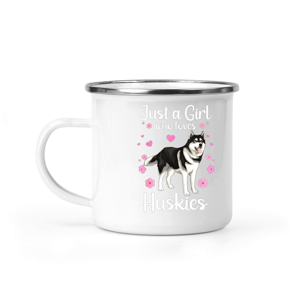 Funny Siberian Husky Dog Lovers For Women Girls Camping Mug