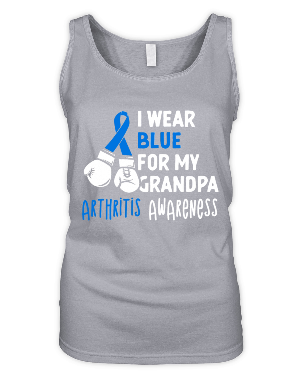 I Wear Blue For My Grandpa Arthritis Awareness Organic Women's Tank Top
