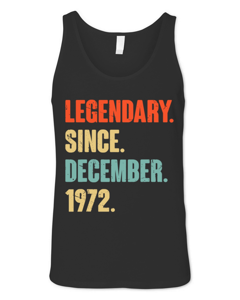 50 Year Old 50th Birthday Legendary Since December Unisex Jersey Tank