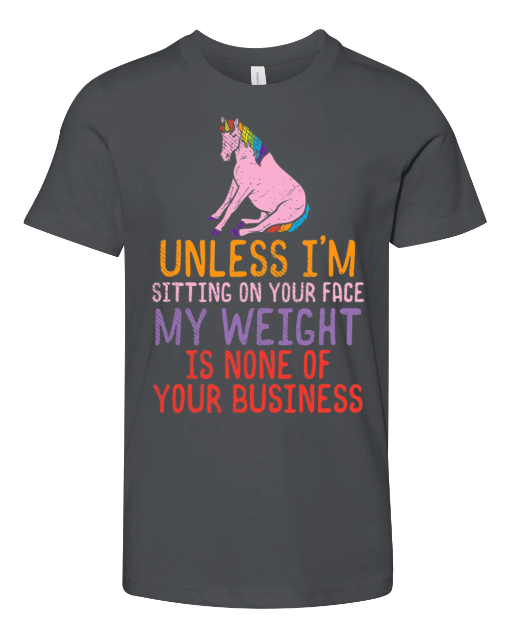 Funny Fat Quotes About Yourself Fat Unicorn Being Youth Unisex Jersey Tee