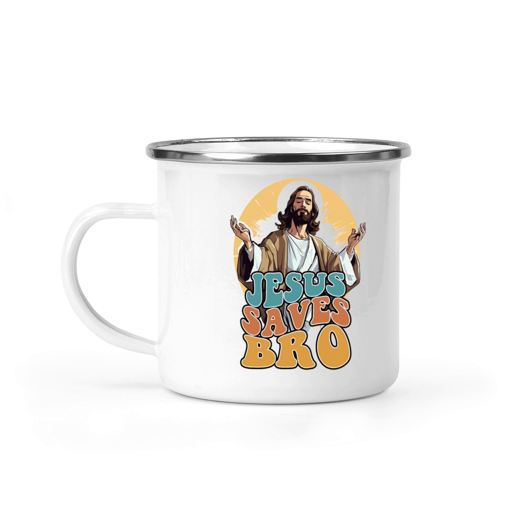 jesus saves bro Camping Mug
