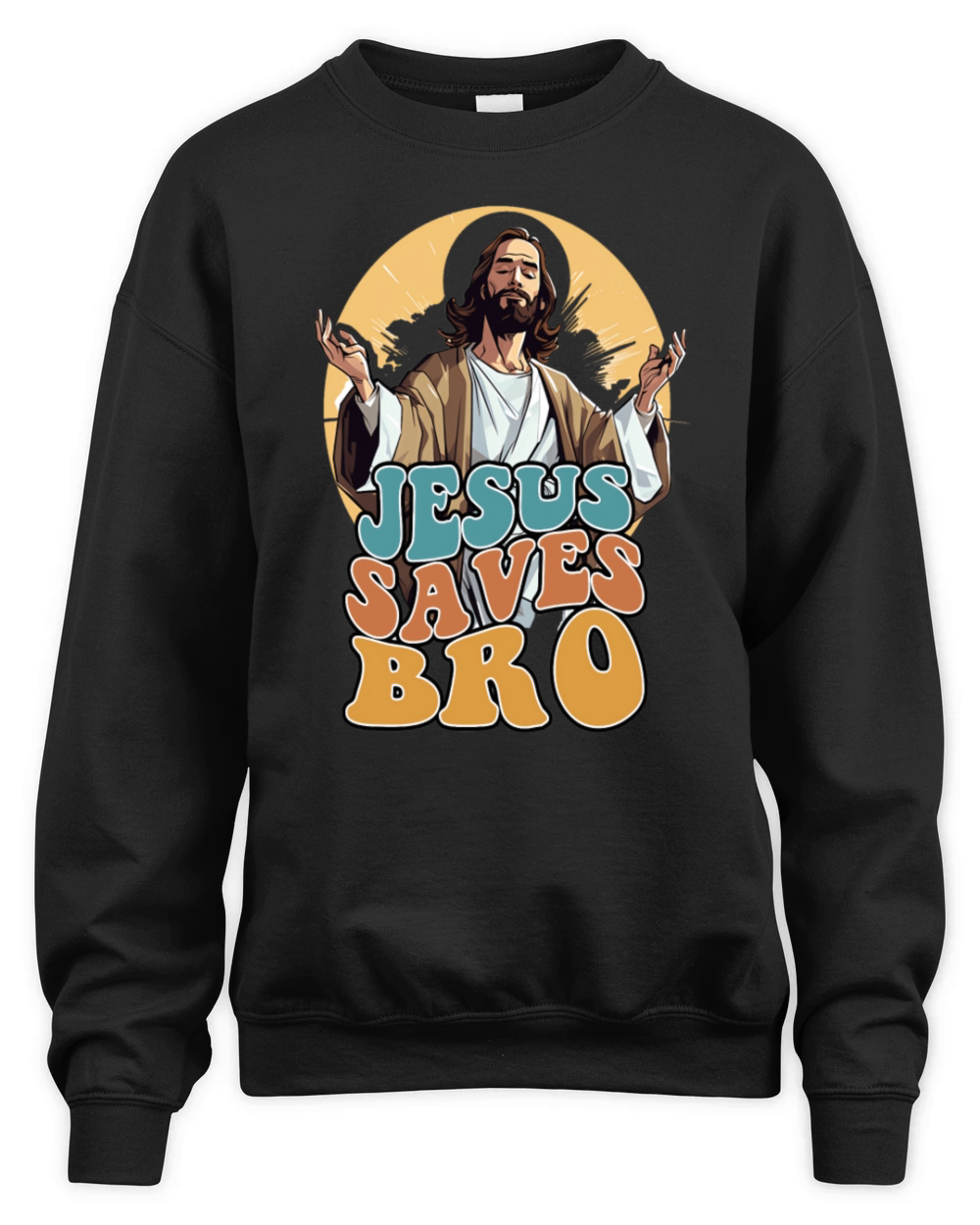 jesus saves bro Unisex Premium Crewneck Sweatshirt