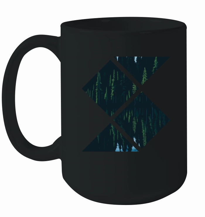 In The Forest Forest Nature Geometric Ceramic Mug
