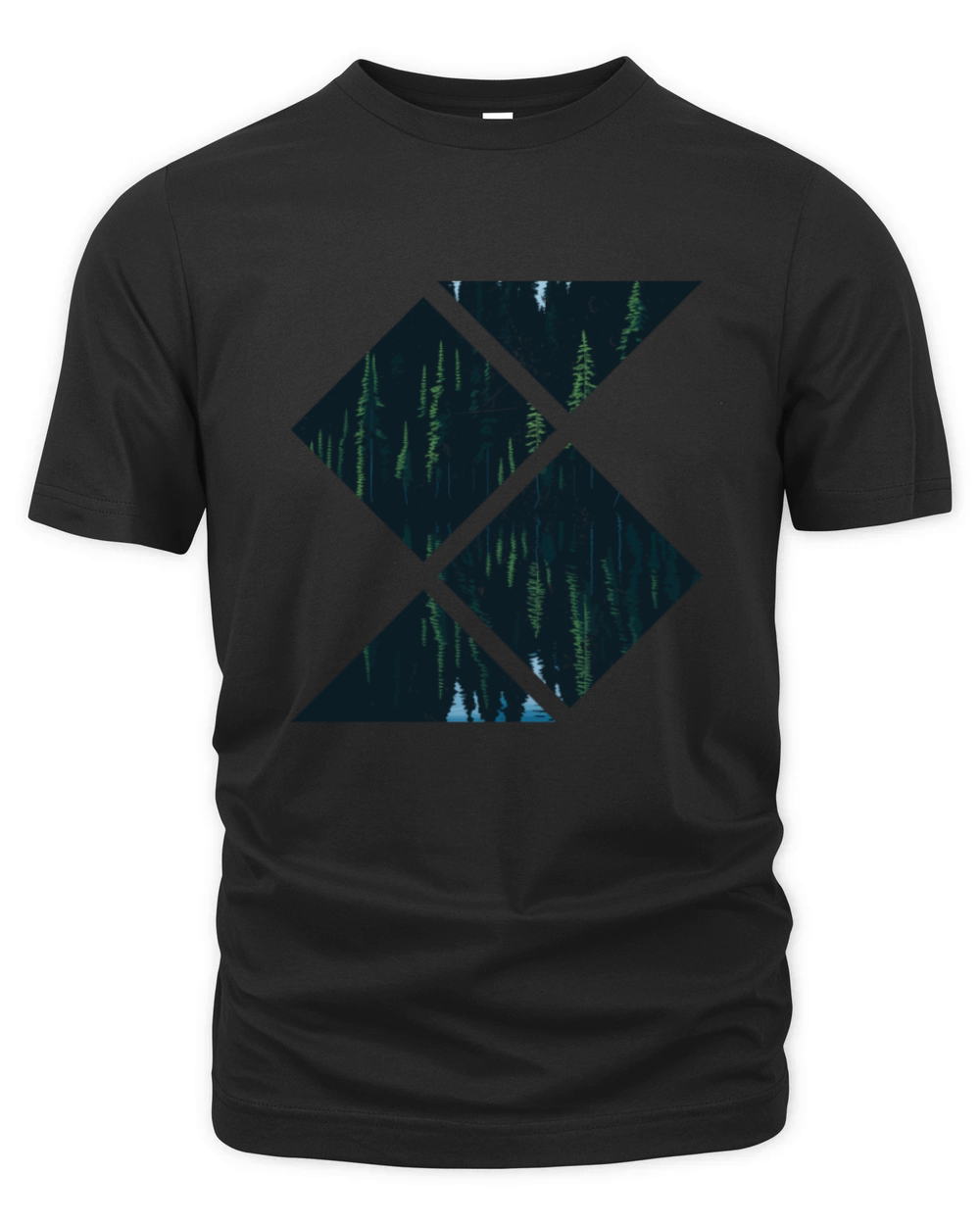 In The Forest Forest Nature Geometric Organic Unisex T-shirt
