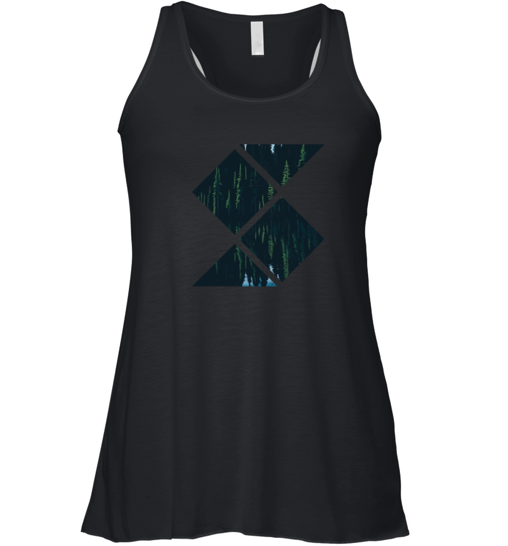 In The Forest Forest Nature Geometric Women's Flowy Tank Top