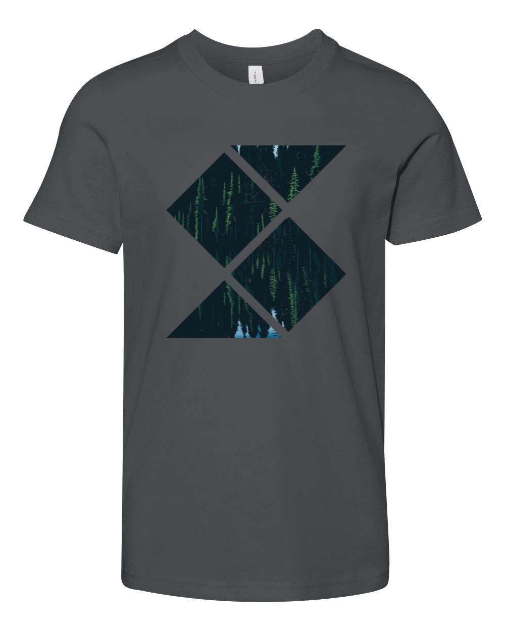 In The Forest Forest Nature Geometric Youth Unisex Jersey Tee