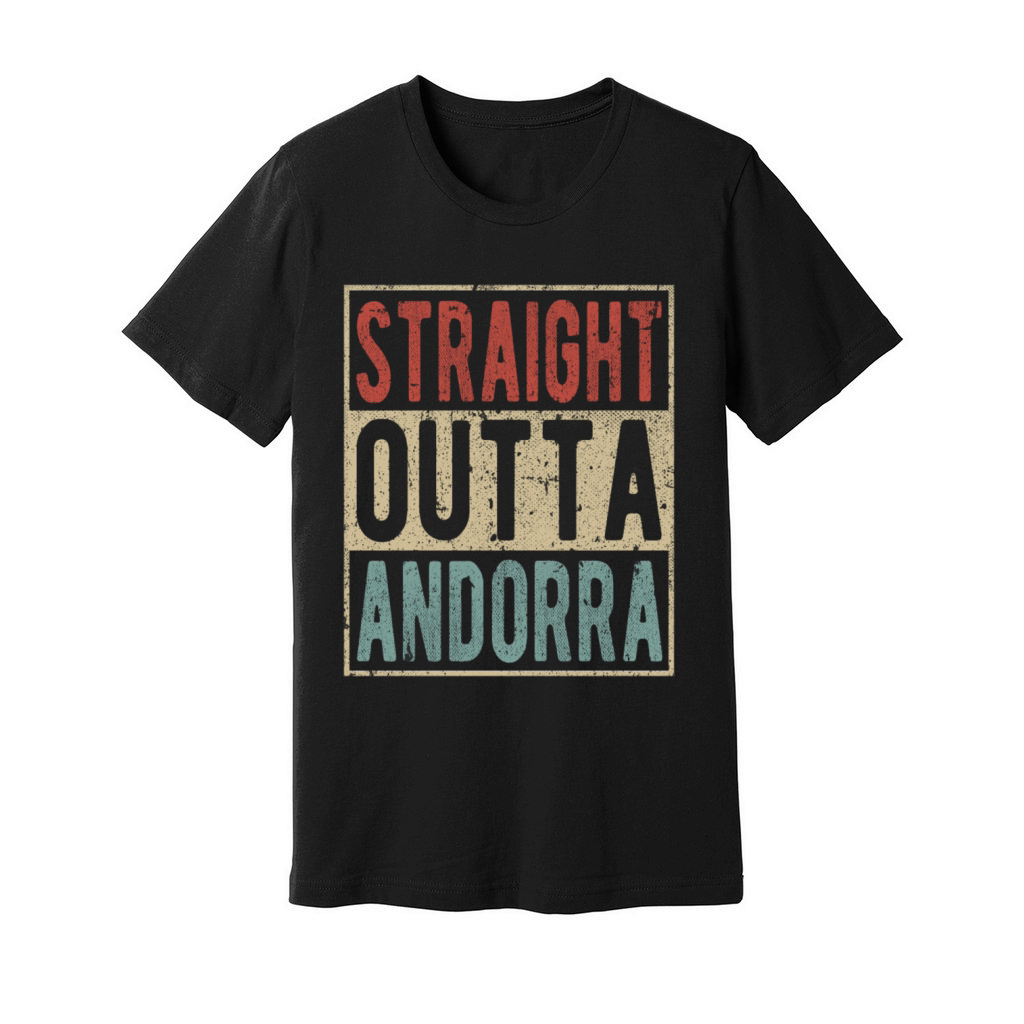 Straight outta Andorra Unisex Jersey Tee