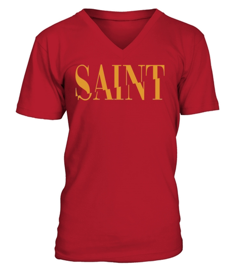 Saint - Holy - Religious - Christ - Reigion V-Neck T-shirt