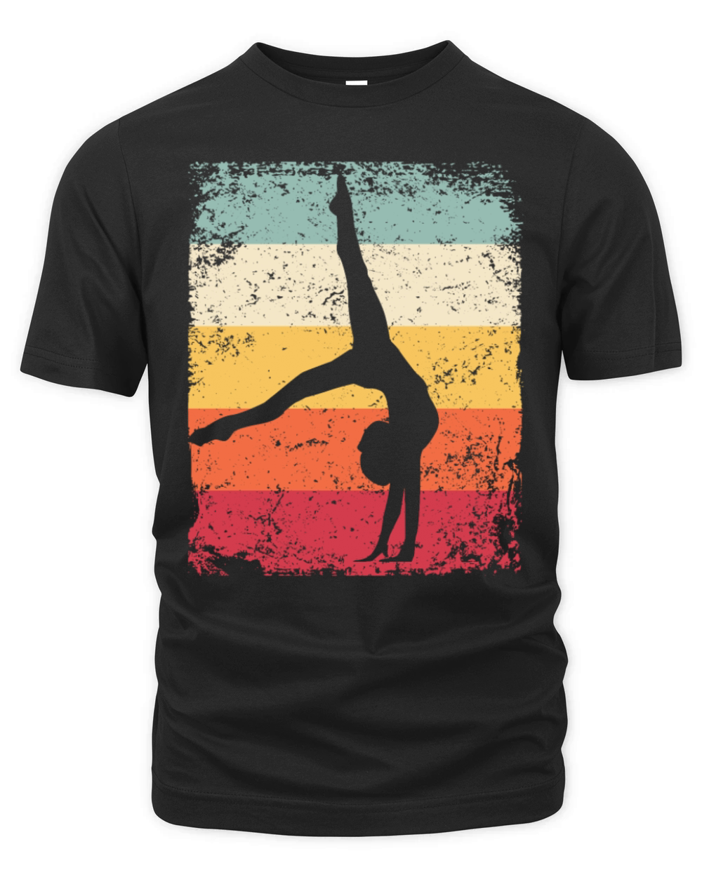 Gymnast Floor Retro Rhythmic Gymnastics Organic Unisex T-shirt