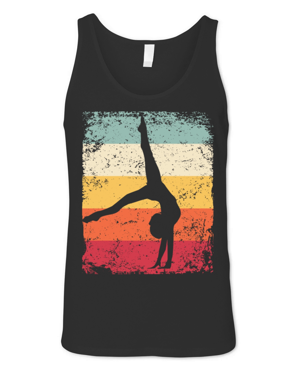 Gymnast Floor Retro Rhythmic Gymnastics Unisex Jersey Tank