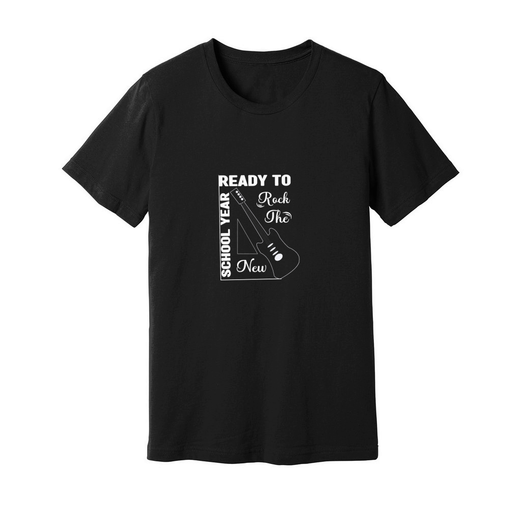 Black Ready To Rock The New School Year Unisex Jersey Tee