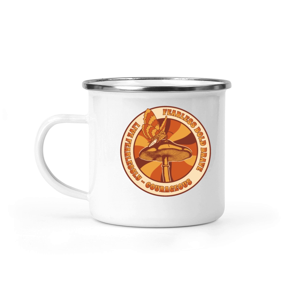 Live Fearlessly - T-shirt Empowerment Camping Mug